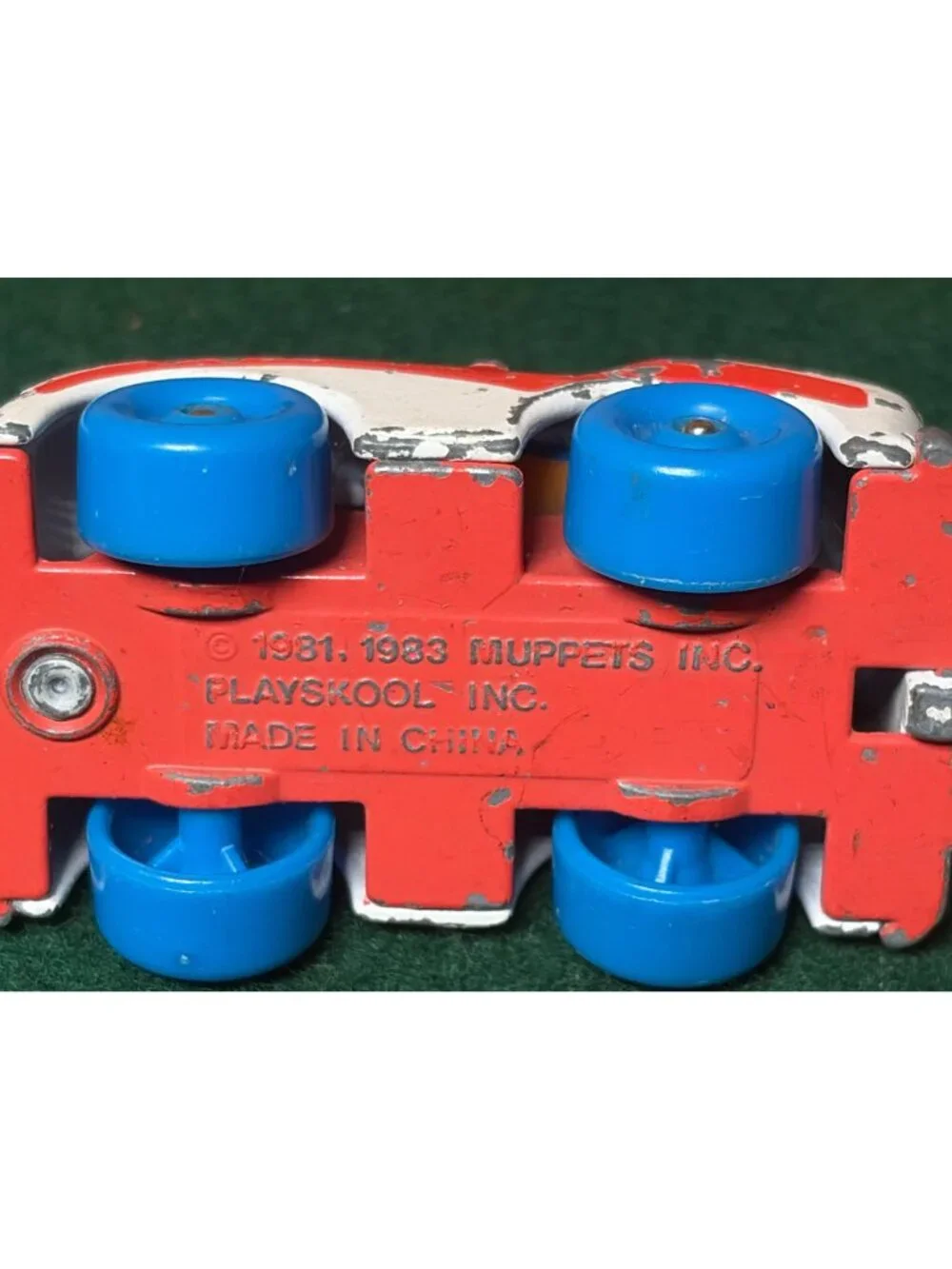 Vintage 1981-1987 Playskool Sesame Street Diecast Toy Cars & Plane Set Of 4